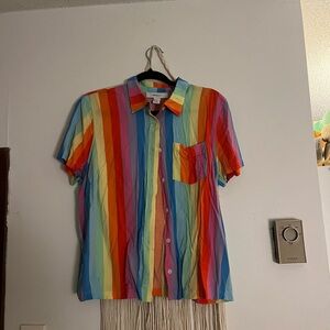 Rainbow Striped Shirt